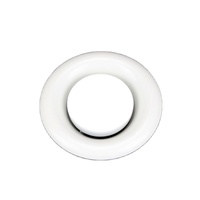 FK021 Vanne à disque d'alimentation en air en fer thermolaqué de 4 pouces, diffuseur d'air rond pour système de ventilation de climatisation, tête de conduit de 100 mm