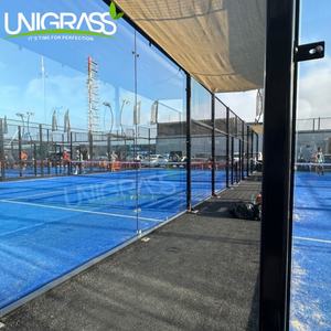 UNI Custom Varios colores Profesional Paranomic Padel Cancha de tenis con todo el conjunto de instalaciones-<span class=keywords><strong>Comprar</strong></span> Blue Padel Grass - Product Image 6