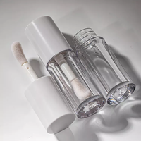 4ml personnalisé grande tête de brosse Abs brillant à lèvres Tube liquide Blush gommage à lèvres conteneur d'emballage cosmétique vide en plastique Tube