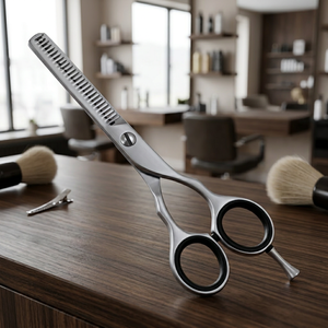 ASAP Ciseaux d'éclaircissement de cheveux droits pour droitiers en acier inoxydable ultra-légers de 6 pouces, écologiques, à 26 dents, lame tranchante et arrondie - Product Image 2