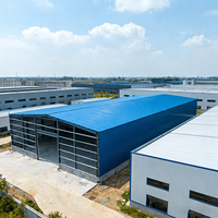 Kits de Construcción Metálica Modular, Estructura de Acero Prefabricada para Almacenes y Garajes, Estructura de Acero Ligero