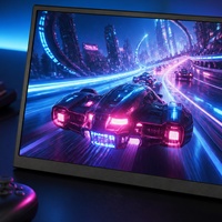 Moniteur de jeu de 14 pouces pour ordinateur portable, 1920x1200 FHD IPS 60-75Hz, écran portable avec double Type-C et support pliable
