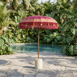 Sombrilla de Jardín de Madera de Bali con Diseño Tradicional para Hoteles y Uso en Exteriores - Product Image 2