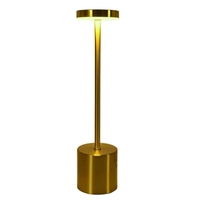 Lampe de table à intensité variable Lampe de bureau sans fil rechargeable par USB Restaurant Bar Lampe de nuit rétro Lampe de table tactile portable