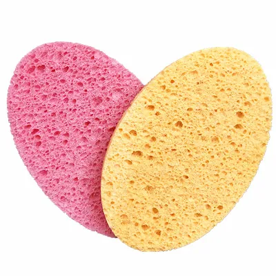 Hot sale   Oval Facial cleaning compressed cellulose sponge