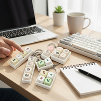 Custom Cartoon Switch LED UV Printing Waterproof Acrylic Keycap Keychain Logo Design DIY Keyboard Stress Relief