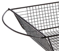 Cesto de Malha Metálico para Churrasqueira a Carvão com Cabo, Acessório para Churrasco, Capacidade 1-2Kg, Fabricado na China, EMI-17BK - Venda Quente, Fornecimento Direto da Fábrica