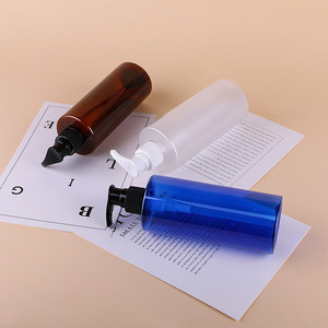 Nhà Máy 250ml chai dầu gội đầu với một cảm giác cao cấp 300mlpet điều hò<span class=keywords><strong>a</strong></span> mỹ phẩm rỗng chai Báo Chí chai lotion - Product Image 5