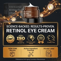 Krim Mata Anti-Penuaan Anti-Kerut Retinol Asam Hialuronat Niacinamide Lingkaran Hitam Garis Halus Kerutan Bengkak Bebas Kekejaman