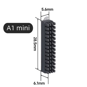 Punta de limpieza de silicona Topzhu A1 de 8 mm x 37,5 mm x 4,3 mm para limpieza de boquillas de impresoras 3D - Product Image 2