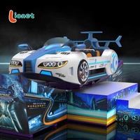 Manège portable : Voiture spatiale mini volante sur piste avec fonctions de rotation et de glisse