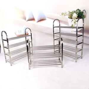 Stainless Steel Shoe Rack 5 Layers Space Saving Storage For Home Dormitory Doorway Use - Product Image 1