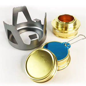 Réchaud à alcool liquide portable ultra-léger pour l'extérieur <span class=keywords><strong>Mini</strong></span> réchaud à blocs solides pour la pêche Théière à eau bouillante Réchaud de cuisson - Product Image 2