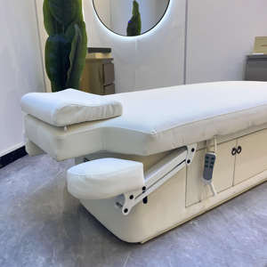 Lettino Pieghevole Professionale per Massaggi Elettrico Regolabile con Riscaldamento per Spa e Trattamenti Viso con Cassetti Portaoggetti - Product Image 5