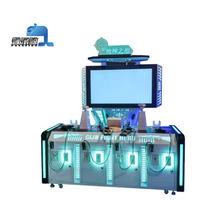 Console de jeu de tir VR à monnayeur pour 4 personnes, en métal et plastique, avec simulateur, pour parcs d'attractions intérieurs