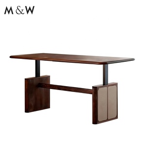 Escritorio Ejecutivo Ergonómico <span class=keywords><strong>de</strong></span> Madera Contrachapada M&W Modern Luxury Furniture, Ajustable en Altura para Trabajar <span class=keywords><strong>de</strong></span> Pie o Sentado - Product Image 6