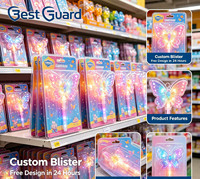 Tarjeta Colgante de PET Reciclable Personalizada, Envoltura Termoformada, Impresión a Todo Color, Tarjeta de Papel, Best Guard WS-C021