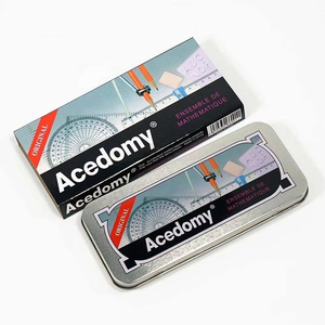 Kích Thước Tiêu Chuẩn Đồ Dùng Học Tập 12 Pcs La Bàn Thiết Lập Toán Học Thiết Lập Kim Loại Hộp Toán Học Thiết Lập Hình Học - Product Image 4