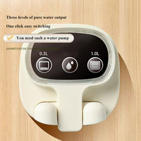 Distributeur d'eau HK-D18 électrique avec trois niveaux de sortie d'eau et démarrage à un bouton, prix modéré, noir et blanc et orange