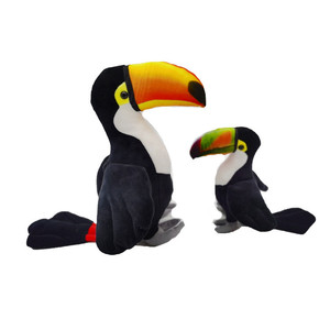 Peluche de Tucán Suave y Esponjoso, Pájaro de la Selva con Pico Naranja Grande, para Niños, Regalo - Product Image 2