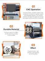 Machine de pliage de fil d'acier inoxydable CNC 3D automatique à 5 axes avancée avec moteur, pour la fabrication de montures de lunettes, 3mm-8mm, certifiée CE