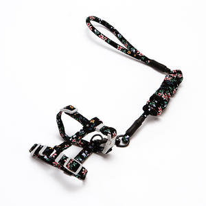 ラレウェ猫アクセサリーハーネスとリーシュセットカスタムロゴ調整可能軽量Hスタイリング日本のカズミプリント猫ハーネス - Product Image 5