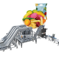 Machine d'emballage de chips de bananes séchées en sachet scellé à l'azote avec peseur multi-têtes VFFS entièrement automatique