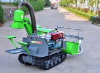 Moissonneuse-batteuse mini diesel d'occasion pour blé et riz, haute productivité, moteur puissant