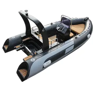 Opblaasbare Boot Aluminium Vloer/Glasvezel Dek Rib Opblaasbare Boot Voor Verkoop Vissersboot Pvc