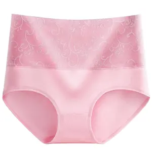 Mutandine a vita alta L-6XL a vita alta slip traspiranti biancheria intima femminile giapponese dimagrante comfort mutandine da donna