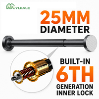 YIJIALE Tige de tension à verrouillage interne améliorée 25mm 55-78cm, verrouillage par torsion, sans perçage, sans outil, faible coût après-vente, pour salle de bain