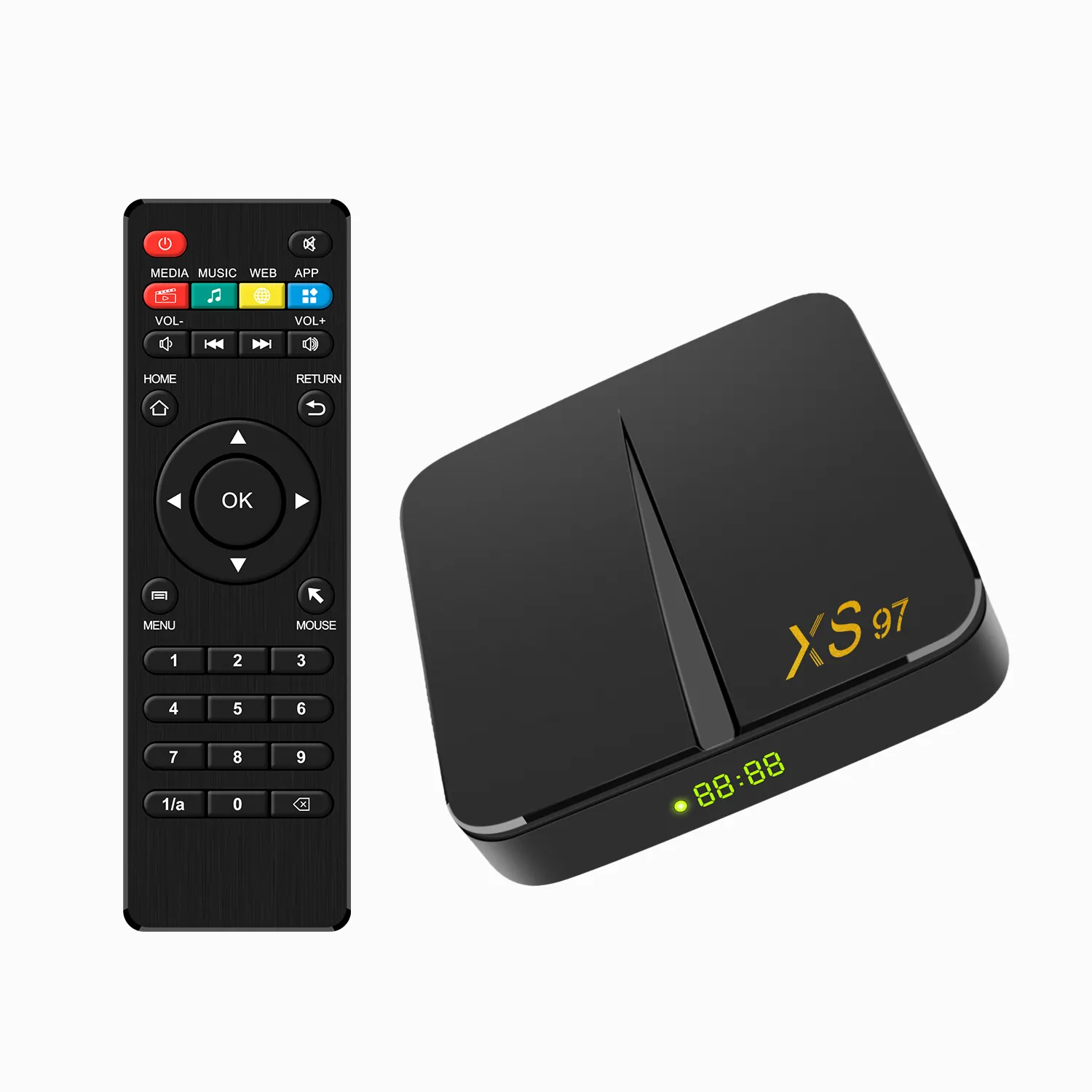 XS97 4K HDR Amlogic S905W2 16gb 32gb Android Smart TV Box Quad Core 64 Bit 2.4G Wifi BT Youtube Tv Box