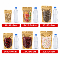 Sachets d'emballage alimentaire en plastique en gros avec fenêtre métallisée colorée, couleurs blanc et doré, pour chips, aliments pour animaux et sucre