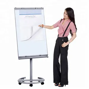 High quality height adjustable magnetic white board flip chart stand mobile whiteboard flipchart easel with stand price