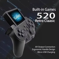 Consola S10, Consola Retro Multifunción Portátil con 520 Juegos Integrados, Pantalla de 2.4 Pulgadas, Salida AV, Reproductor de Video Portátil