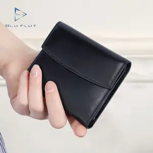 Túi Thời Trang Chủ Thẻ Tín Dụng Mỏng Slim Tối Giản RFID Chặn Unisex Da Money Wallet