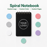 Bloc-notes spirale A7 vibrant, relié, format de poche, couverture en PP, idéal pour les voyages et la planification quotidienne