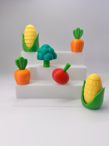 Jouets en forme de fruits et légumes imprimés en 3D pour l'éducation précoce, services de fabrication et d'interaction - Product Image 6