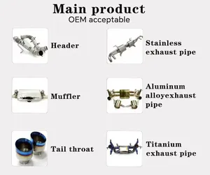 Tubo de Escape Intermedio para <span class=keywords><strong>BMW</strong></span> S58 X3M F97/X4M F98 3.0T 2018-2023, Tubo de Escape con Válvula y Silenciador - Product Image 3