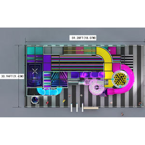 معدات لعب ناعمة للأطفال، ملعب داخلي تجاري مع زلاقات عملاقة وميزات تسلق، صديقة للبيئة وقابلة للتخصيص بأحجام مختلفة للبيع - Product Image 6