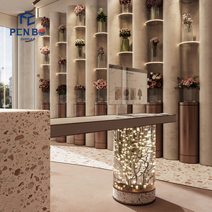 Hoàn thành thiết lập Cửa hàng Hoa với màn hình hiển thị Kệ tường giá lưu trữ và đồ nội thất bán lẻ cho các mặt hàng Cửa hàng Hoa - Product Image 6