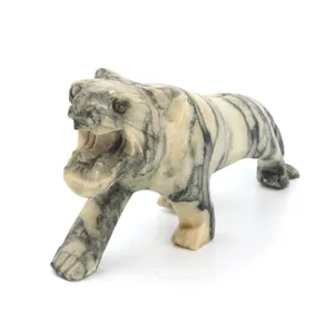 Groothandel Hoge Kwaliteit Crystal Ambachten Natuursteen Carving Tiger Jade Tijger