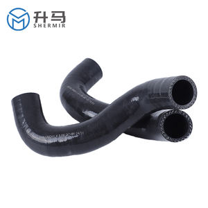 Toptan yüksek basınçlı silikon güçlendirici tüp Intercooler hortum kamyon römork soğutma sistemleri için kesme hizmeti ile - Product Image 1