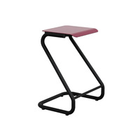 Chaise de laboratoire pour étudiants, tabouret en PP à pieds en métal en forme de U pour salle de laboratoire chimique et physique scolaire