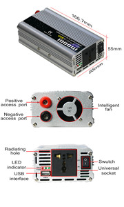 Fuente de alimentación de inversor solar <span class=keywords><strong>Berserk</strong></span> Inverter 12V 220V 1000W - Product Image 3