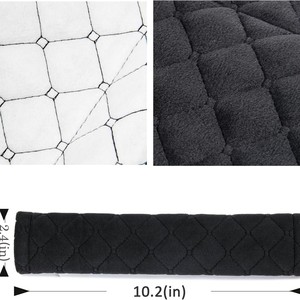 Paquete de 2 protectores de hombro para cinturón de seguridad de coche, de felpa extendida con diseño de diamante, suaves y cómodos, cubierta para cinturón de seguridad, protector de correa de hombro para automóvil - Product Image 3
