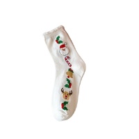 Nouvelles Chaussettes de Noël 2026 Antidérapantes, Douces et Chaudes en Coton Tricoté pour Femmes – Lot de Chaussettes Mi-Mollet Confortables pour l'Intérieur