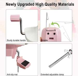 เครื่องม้วนไหมพรมแบบพกพา ใช้งานง่าย ติดตั้งสะดวก สำหรับม้วนไหมพรมแบบก้อนและแบบเค้ก ช่วยจัดเก็บเส้นด้าย เหมาะสำหรับคนรักการถักไหมพรม - Product Image 6