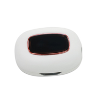 Stérilisateur de brosses à dents portable rechargeable UVC, en ABS blanc, chargement USB Type-C, désinfection à 99 %