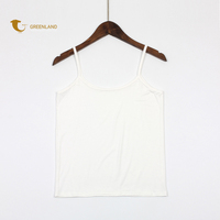 Haute qualité coton Spandex femmes court tricoté débardeurs été Spaghetti sangle conception effet côtelé Logo personnalisé entraînement